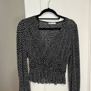 Zara size S polka dot top